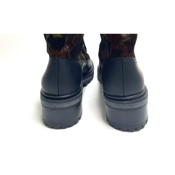 NIB SHUTZ JUNGLE ARMY MAFADA CALF HAIR LEATHER COMBAT BOOTS/BOOTIES SZ: 7.5 / 8 - Picture 12 of 14